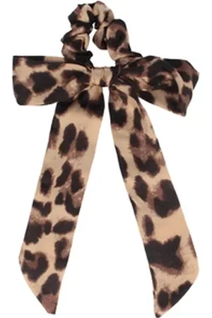 SOLIDA Scrunchie mit Schleife in Leo-Optik Haargummi