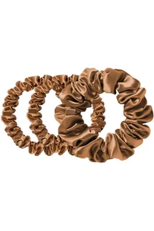 Slip Pure Silk Back To Basics Assorted Scrunchies Copper Haargummi