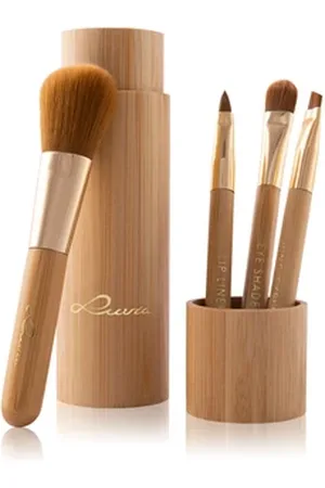 LUVIA Travel Tube Bamboo Pinselset