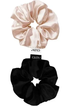 GLOV Scrunchies 2 Pack M - Champagne/Black Haargummi