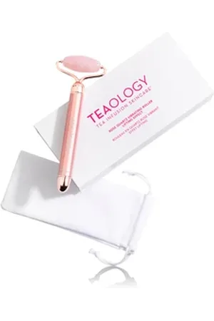 Teaology Vibrating Rose Quartz Lifting Roller Gesicht Roll-On