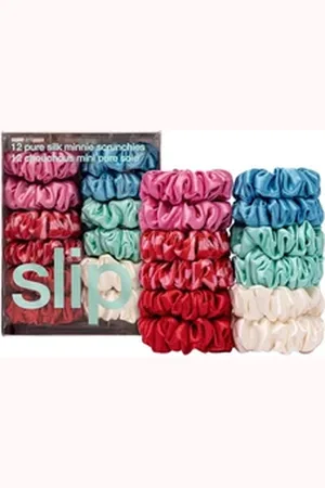 Slip Pure Silk Minnie Scrunchies - Sundown Haargummi