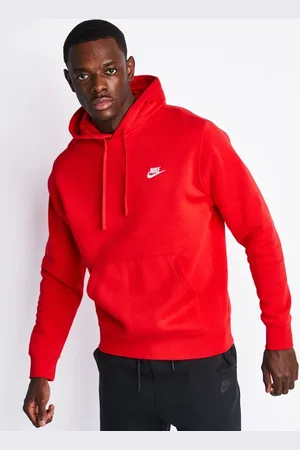 Nike Club Herren Kapuzenpullover - Rot - Größe: S - Foot Locker