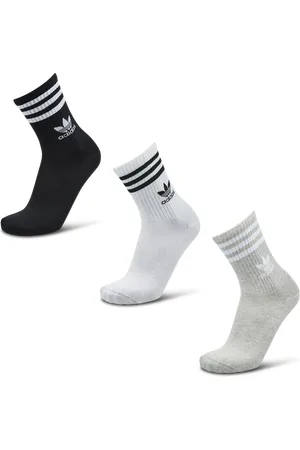 adidas Solid Crew 3 Pack Unisex Socken - Weiß - Größe: 37-39 - Foot Locker