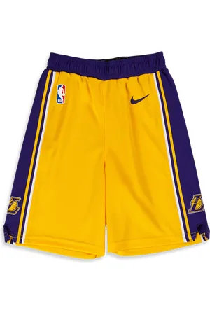 Nike NBA Unisex Kurze Hosen - Gelb - Größe: 116 - 122 CM - Poly Mesh - Foot Locker
