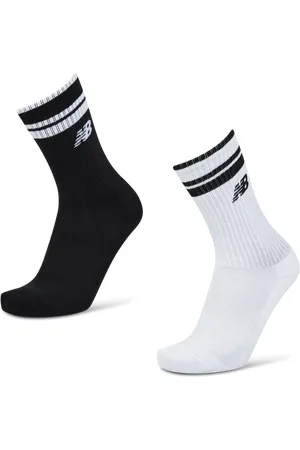 New Balance Crew 2 Pack Unisex Socken - Schwarz - Größe: 39-42 - Baumwolle - Foot Locker