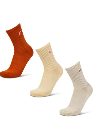 New Balance Crew 3 Pack Unisex Socken - - Größe: 35-38 - Baumwolle - Foot Locker
