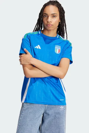 adidas Italy 24 Home Damen Trikots/Replikate - Blau - Größe: 34 - Baumwoll-Canvas - Foot Locker