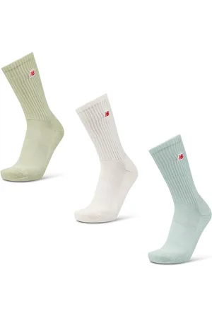 New Balance Crew 3 Pack Unisex Socken - Grün - Größe: 35-38 - Baumwolle - Foot Locker