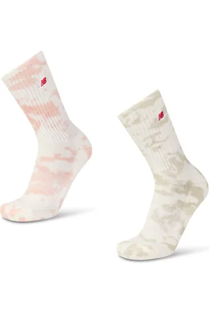 New Balance Crew 2 Pack Unisex Socken - Rosa - Größe: 43-46 - Baumwolle - Foot Locker