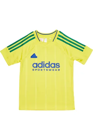 adidas Tiro Nations Unisex T-Shirts - Gelb - Größe: 147 - 152 CM - Poly Jersey - Foot Locker