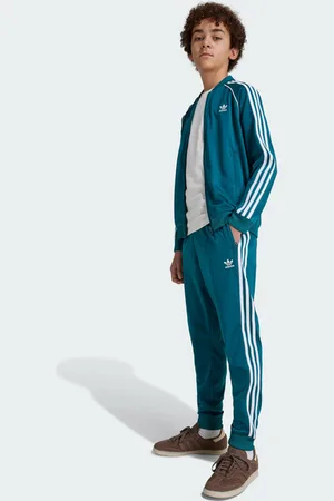 adidas Superstar Unisex Trainingsoberteile - Türkis - Größe: 147 - 152 CM - Baumwoll-Canvas - Foot Locker