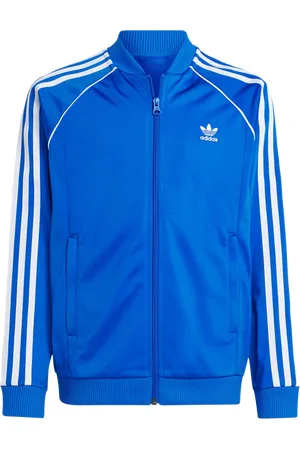 adidas Superstar Unisex Trainingsoberteile - Blau - Größe: 135 - 140 CM - Baumwoll-Canvas - Foot Locker