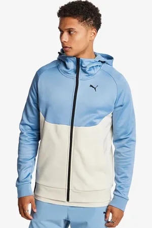 PUMA Tech Herren Kapuzenpullover - Blau - Größe: S - Poly Fleece - Foot Locker