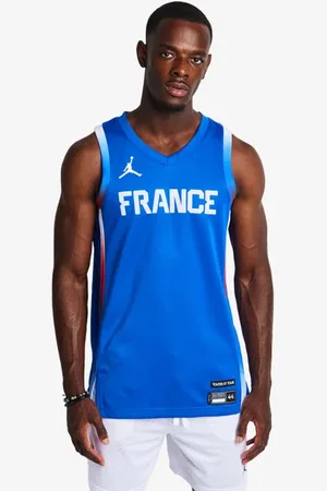 Nike Team France Olympic Basketball Herren Trikots/Replikate - Blau - Größe: S - Foot Locker