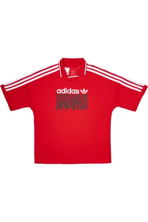 adidas Street Unisex T-Shirts - Rot - Größe: 129 - 134 CM - Foot Locker