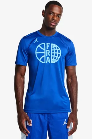 Nike Team France Olympic Basketball Herren T-Shirts - Blau - Größe: S - Foot Locker