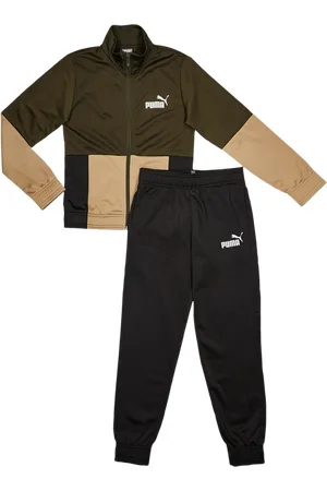 PUMA Colorblock Poly Unisex Trainingsanzüge - Olivgrün - Größe: 140 CM - Foot Locker