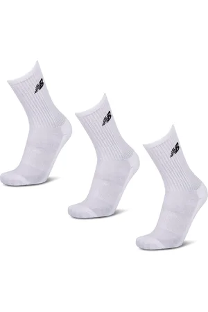 New Balance Crew 3 Pack Unisex Socken - Weiß - Größe: 35-38 - Baumwolle - Foot Locker