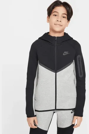 Nike Tech Colorblock Unisex Kapuzenpullover - Grau - Größe: 128 - 137 CM - Foot Locker