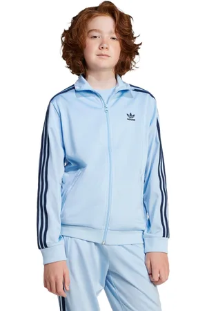 adidas Firebird Unisex Trainingsoberteile - Blau - Größe: 129 - 134 CM - Foot Locker