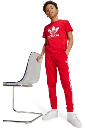 adidas Trefoil Unisex T-Shirts - Rot - Größe: 147 - 152 CM - Foot Locker