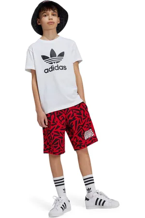 adidas Trefoil Unisex T-Shirts - Weiß - Größe: 129 - 134 CM - Foot Locker