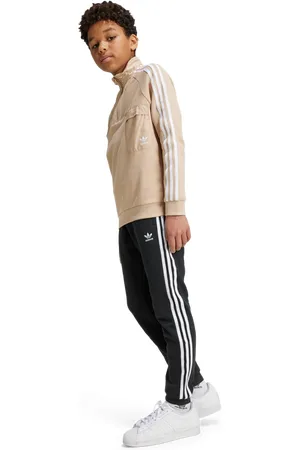 adidas Trefoil Unisex Hosen - Schwarz - Größe: 129 - 134 CM - Baumwoll-Jersey - Foot Locker