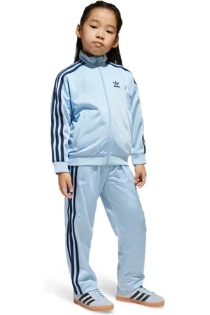 adidas Firebird Unisex Trainingsanzüge - Blau - Größe: 99 - 104 CM - Poly Mesh - Foot Locker