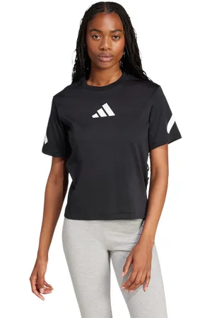 adidas Z.n.e. Damen T-Shirts - Schwarz - Größe: 38 - Baumwoll-Jersey - Foot Locker