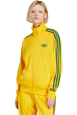 adidas Firebird Damen Trainingsoberteile - Gelb - Größe: 34 - Poly Mesh - Foot Locker