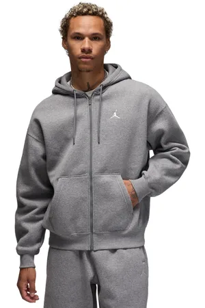 Jordan Brooklyn Herren Kapuzenpullover - Grau - Größe: XS - Baumwoll-Jersey - Foot Locker