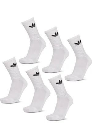 adidas Crew 6 Pack Unisex Socken - Weiß - Größe: 37-39 - Foot Locker