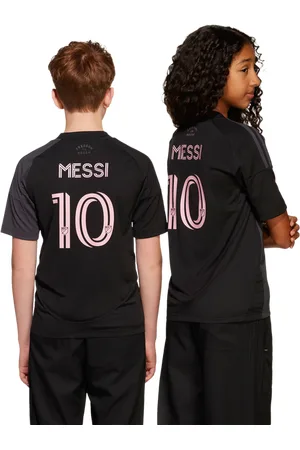 adidas Inter Miami Cf 25/26 Messi Away Unisex Trikots/Replikate - Schwarz - Größe: 135 - 140 CM - Poly Mesh - Foot Locker