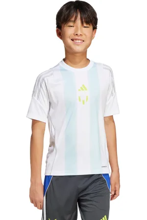 adidas Messi Unisex T-Shirts - Weiß - Größe: 135 - 140 CM - Foot Locker