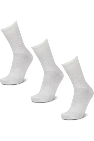 adidas Mid Cut Crew 3 Pack Unisex Socken - Weiß - Größe: 40-42 - Foot Locker