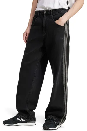 adidas Firebird Herren Hosen - Schwarz - Größe: XS - Baumwoll-Denim - Foot Locker