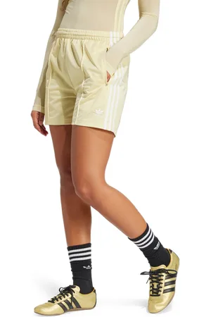 adidas Firebird Damen Kurze Hosen - Gelb - Größe: 34 - Poly Mesh - Foot Locker