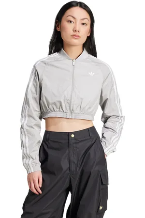 adidas Adicolor Damen Trainingsoberteile - Grau - Größe: 34 - Nylon - Foot Locker