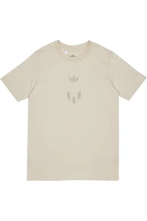 adidas Messi Unisex T-Shirts - Braun - Größe: 123 - 129 CM - Foot Locker