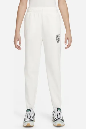 Nike Sportswear Unisex Hosen - Weiß - Größe: 122 - 128 CM - Baumwollgewebe - Foot Locker