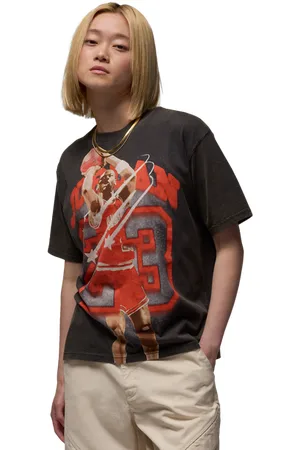 Jordan Flight Damen T-Shirts - Schwarz - Größe: XS - Baumwoll-Jersey - Foot Locker