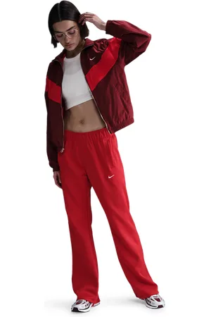 Nike Windrunner Damen Hosen - Rot - Größe: XS - Poly Tricot - Foot Locker