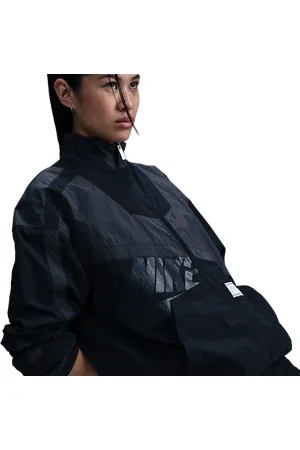 Nike Street Damen Trainingsoberteile - Grau - Größe: XS - Poly Woven - Foot Locker