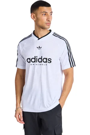 adidas Football Herren T-Shirts - Weiß - Größe: XXL - Poly Jersey - Foot Locker