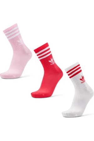 adidas Solid Crew 3 Pack Unisex Socken - Weiß - Größe: 37-39 - Foot Locker