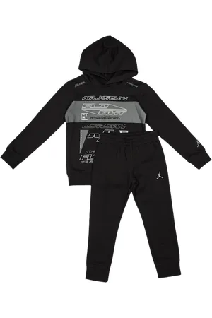 Jordan Flight Unisex Trainingsanzüge - Schwarz - Größe: 92 - 98 CM - Baumwoll-Fleece - Foot Locker