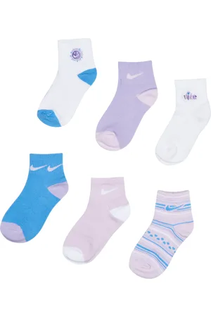 Nike Kids Ankle 6 Pack Unisex Socken - Rosa - Größe: 1 - 2 YEARS - Baumwolle - Foot Locker
