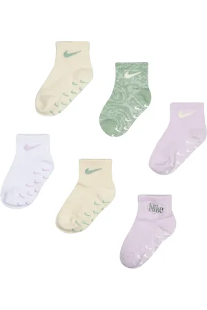 Nike Kids Ankle 6 Pack Unisex Socken - Lila - Größe: 6- 12 MONTHS - Baumwolle - Foot Locker