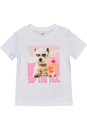 Nike Gfx Unisex T-Shirts - Weiß - Größe: 92 - 98 CM - Baumwoll-Jersey - Foot Locker